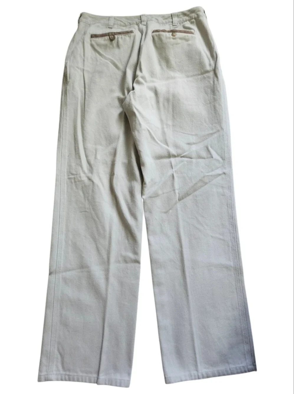 Orvis Vintage Beige Sporting Traditions Heavy Cotton Canvas Chinos. Sz. 36